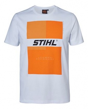 Футболка мужская, белая "STIHL"
