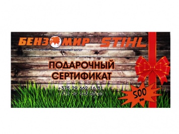 Подарочный сертификат на 500 рублей