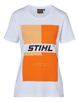 Футболка женская, белая "STIHL"
